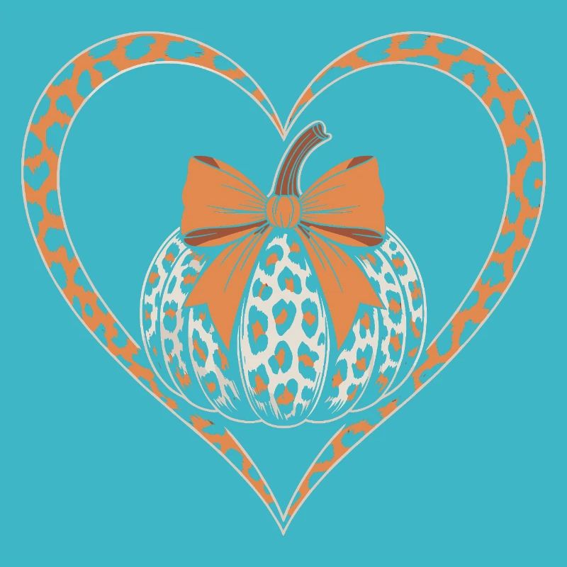 Leopard Kürbis Herz Design