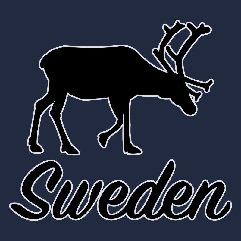 Suède Silhouette de renne Suède Souvenir