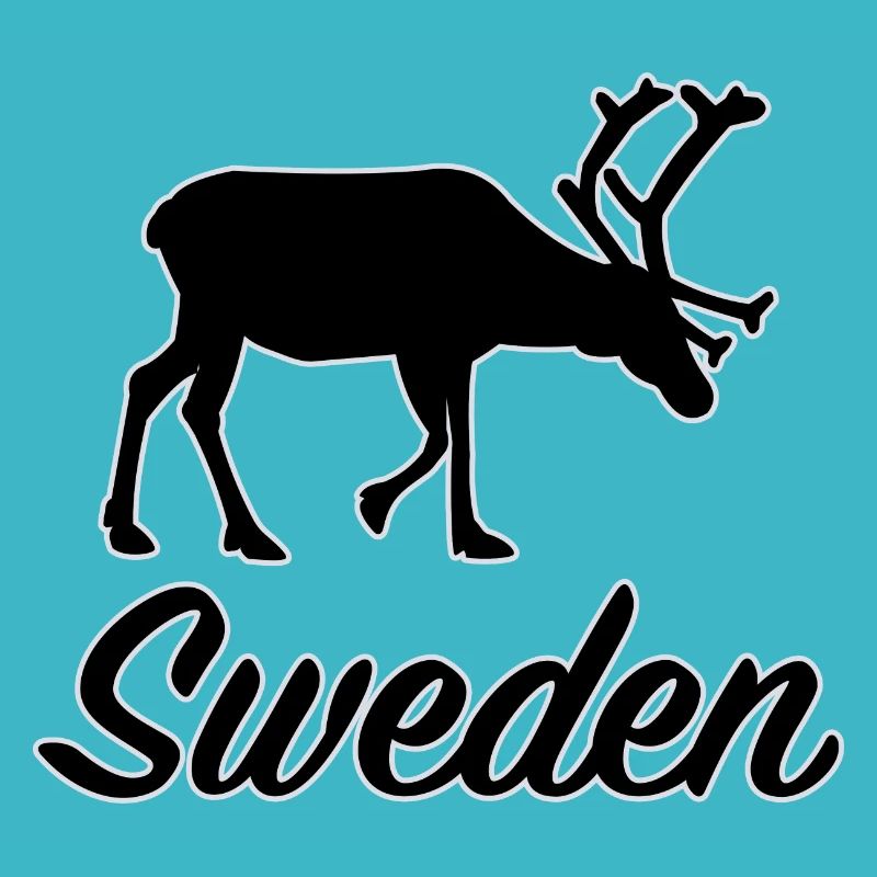 Suède Silhouette de renne Suède Souvenir