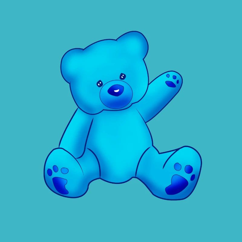 OURSON COULEUR BLEU