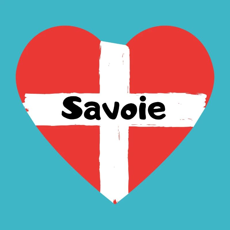 Savoie Drapeau Coeur