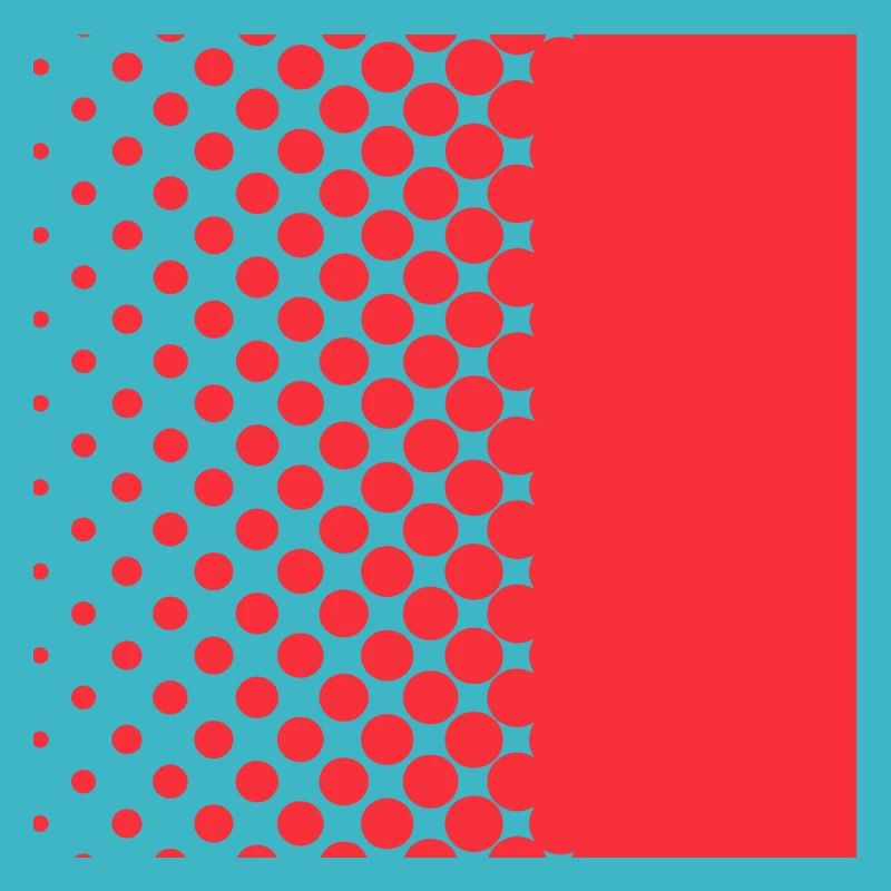Halftone Gradient Rotes Panel