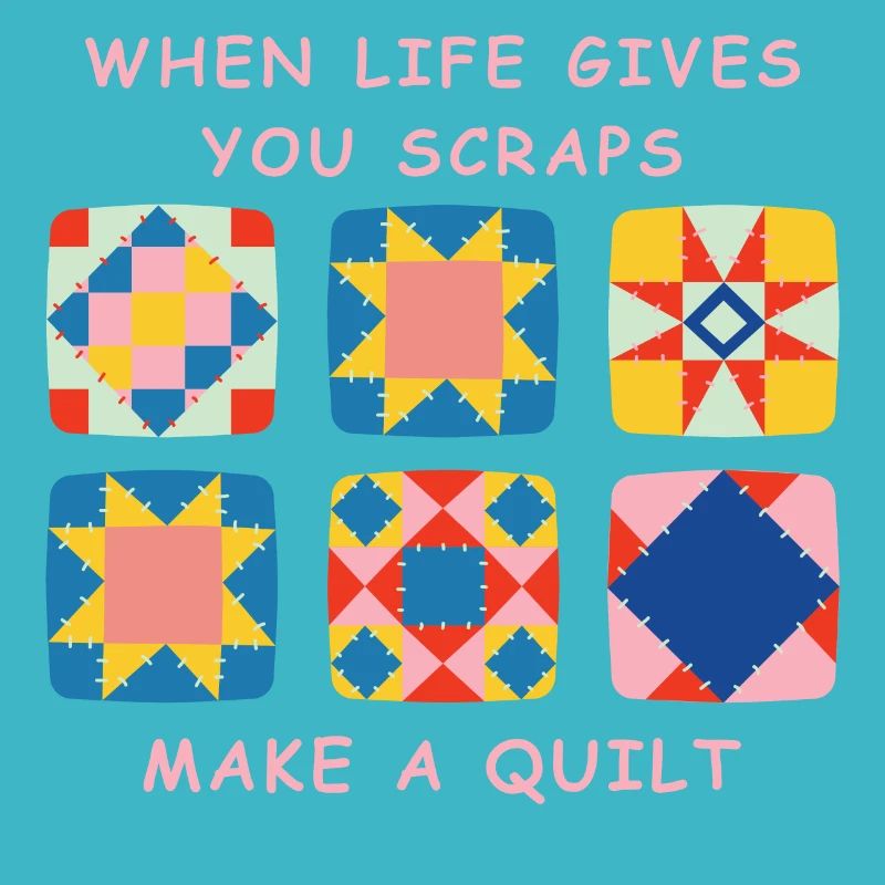 Wenn das Leben dir Fetzen gibt, mach einen Quilt