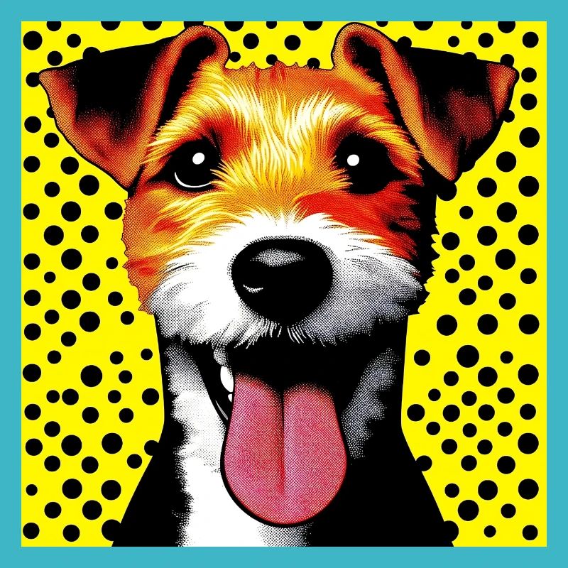 Dog Fox Terrier Jack Russell Pop Art