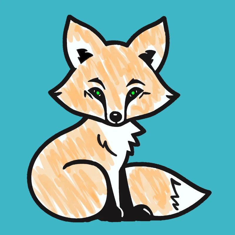Renard roux (noir)