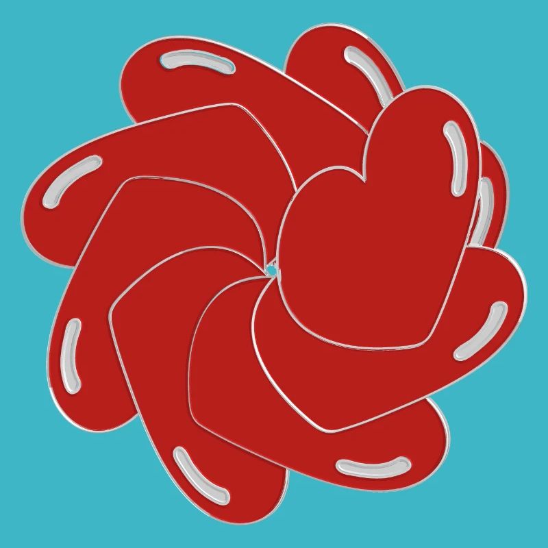 Heart extruded and rotated