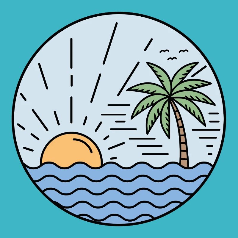 Cercle du coucher de soleil