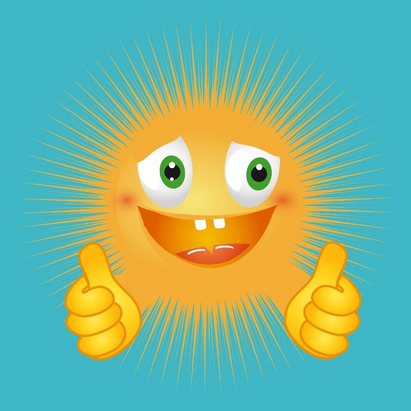 Drôle de soleil – pouce en l’air !