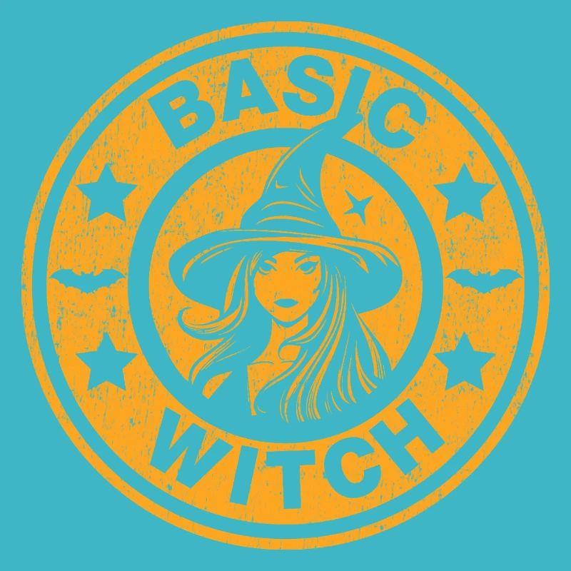 Basic Witch Vintage Halloween Aesthetic Pumpkin