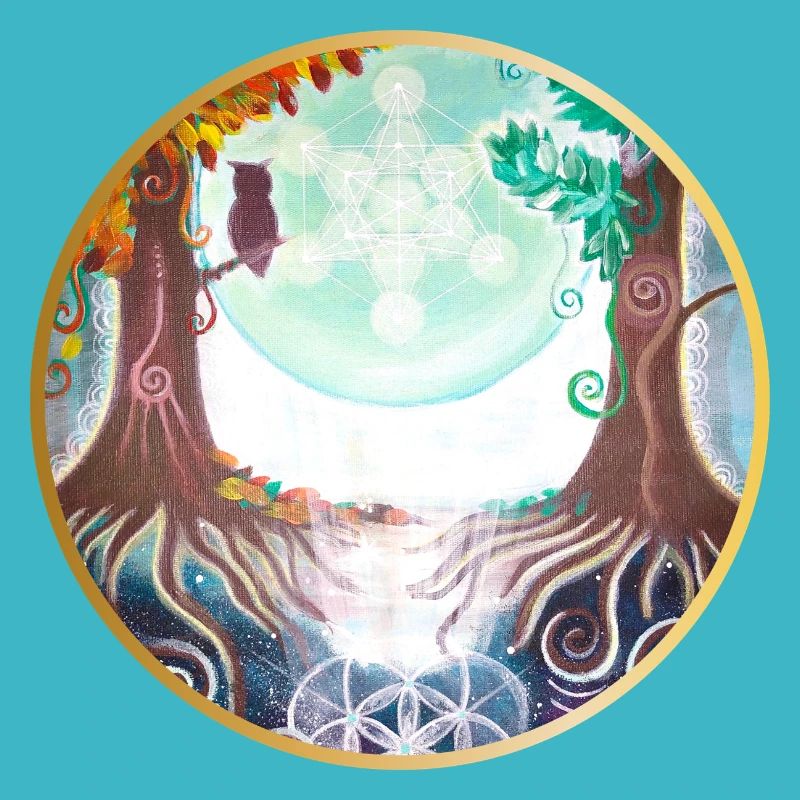Mystical Nature Connection Illustration
