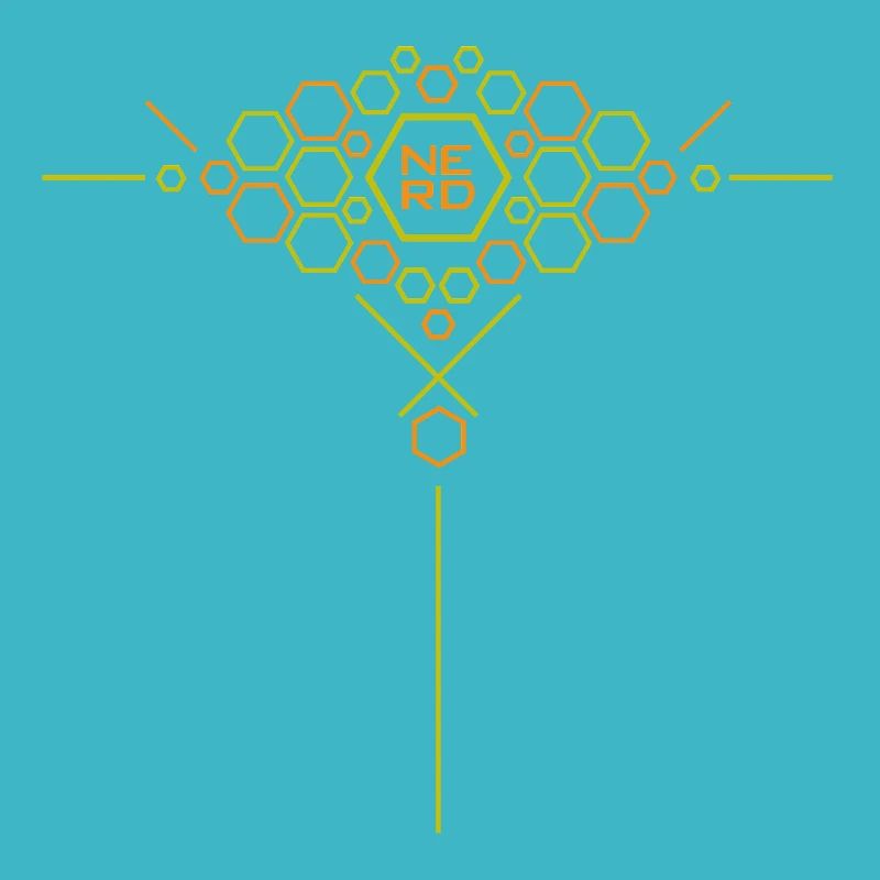 Nerd Hex Pattern Gradient