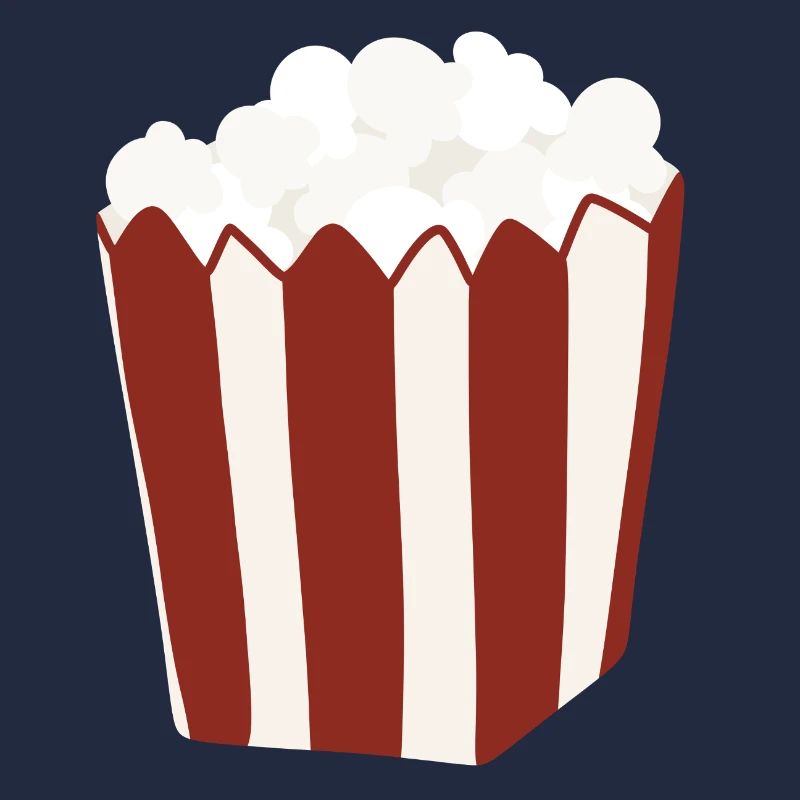 Popcorn Eimer Retro Illustration