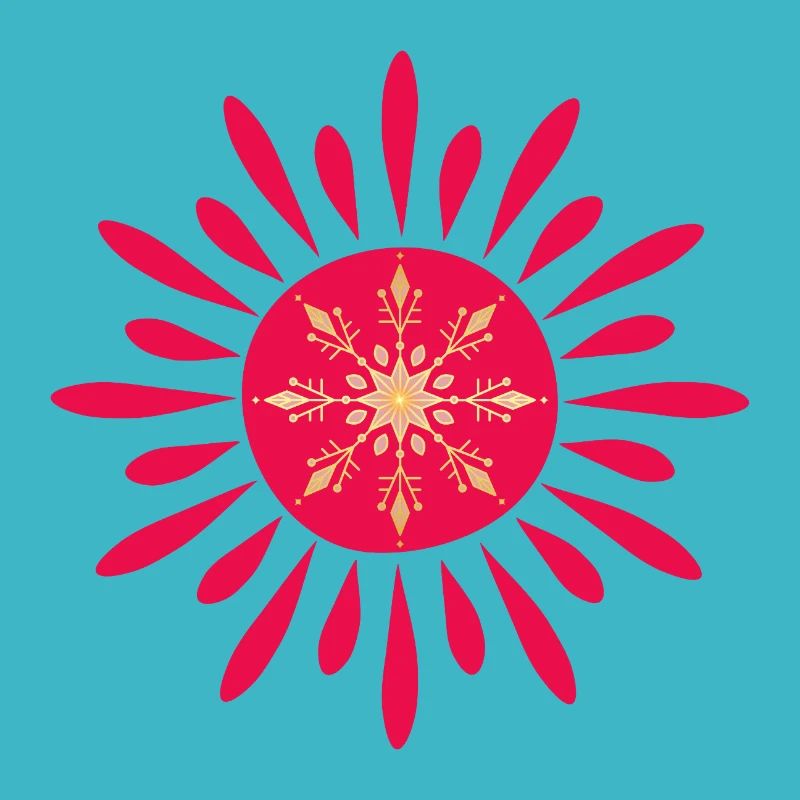 Red Floral Dawn