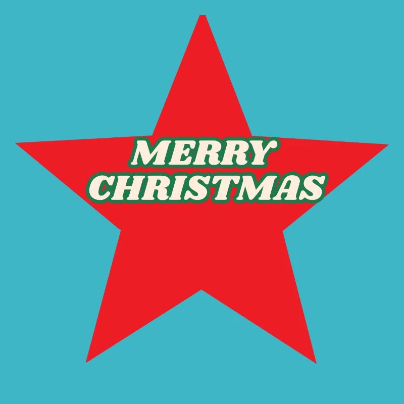 Roter Stern Retro Weihnachten