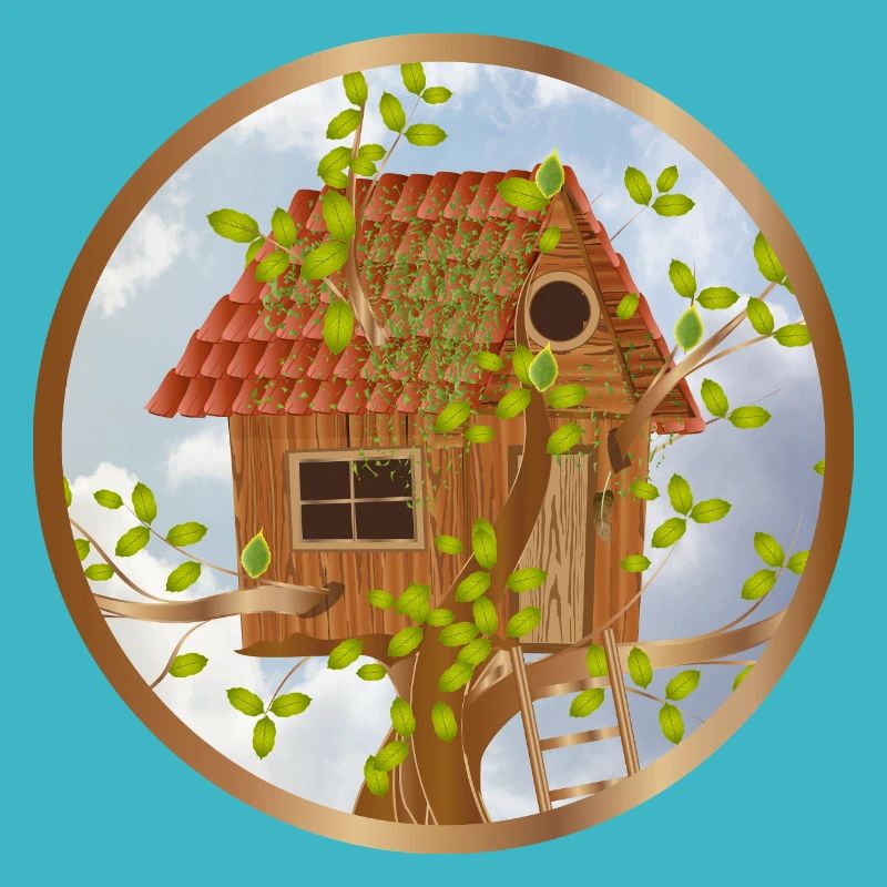Une cabane dans l’arbre douillette au sommet des arbres