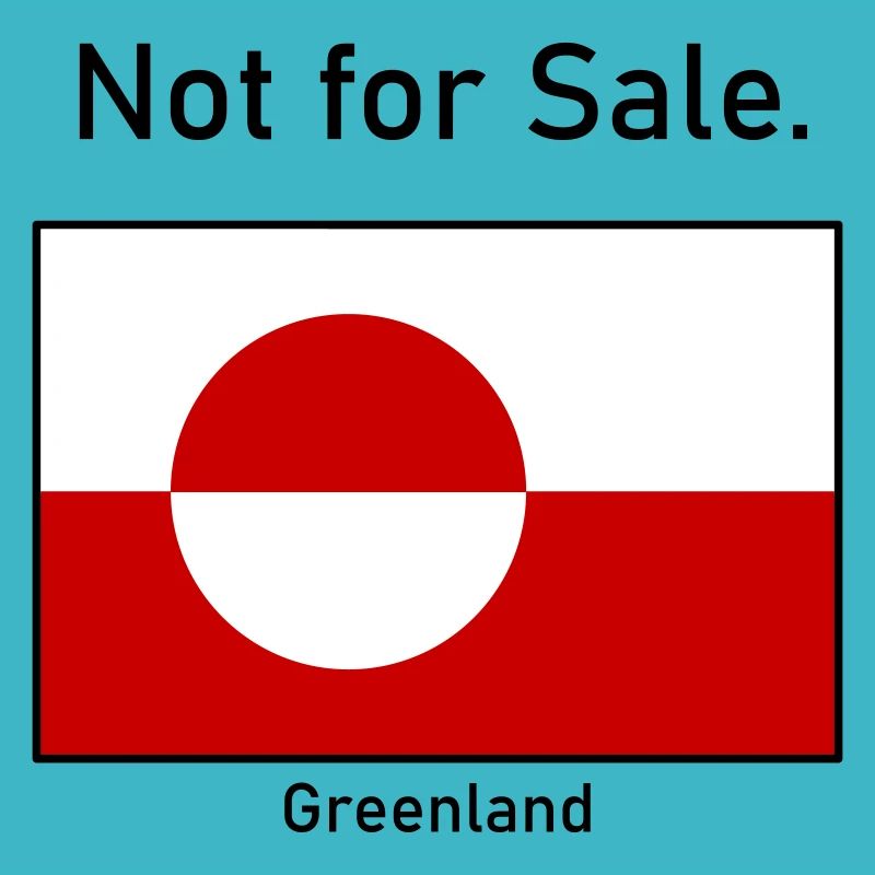 Non à vendre - Drapeau du drapeau du Groenland de Grönland
