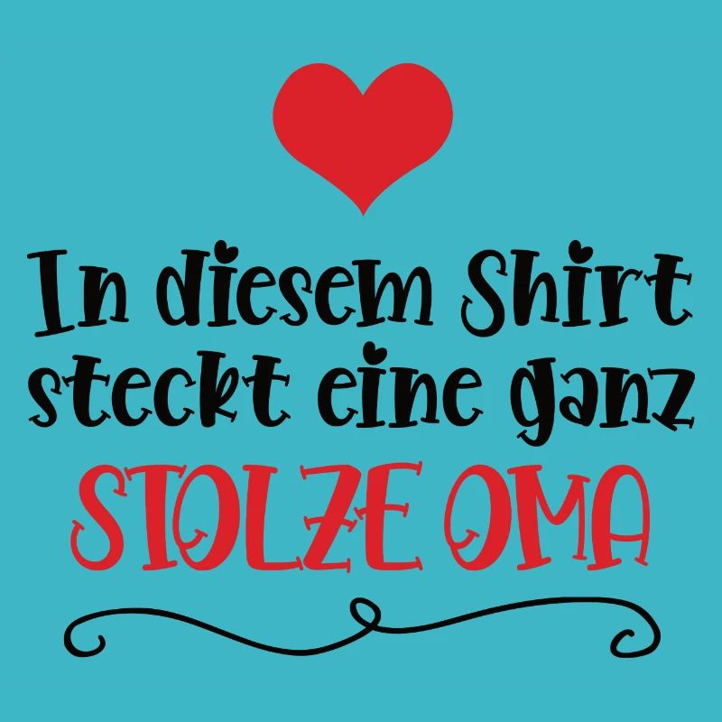 Stolze Oma von Enkel Enkelin Stolz Omi Großmutter