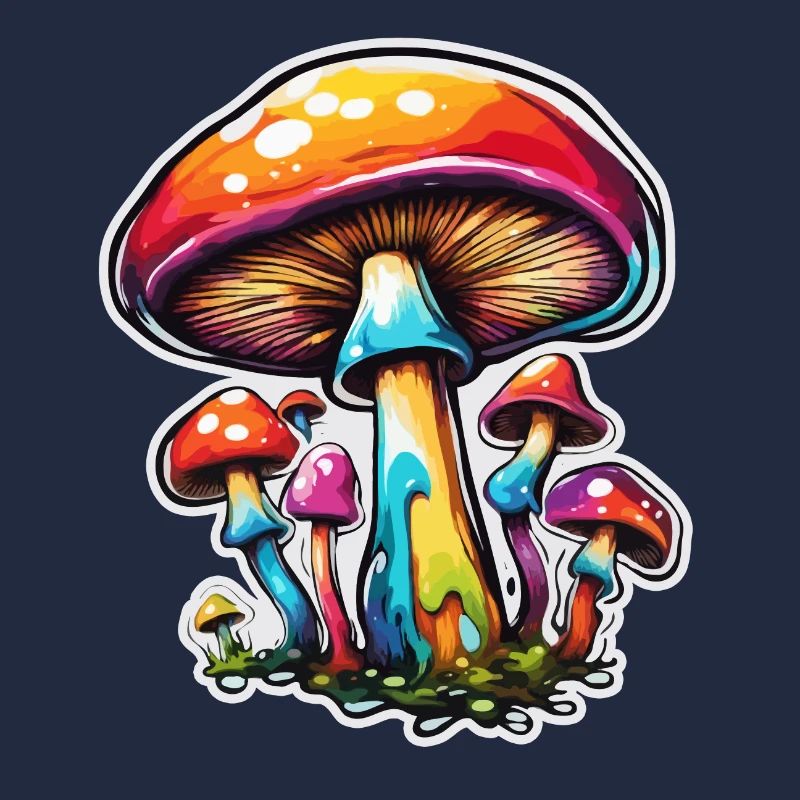 Mushroom / Mushroom / Meadow / Forest / Goa / Psy