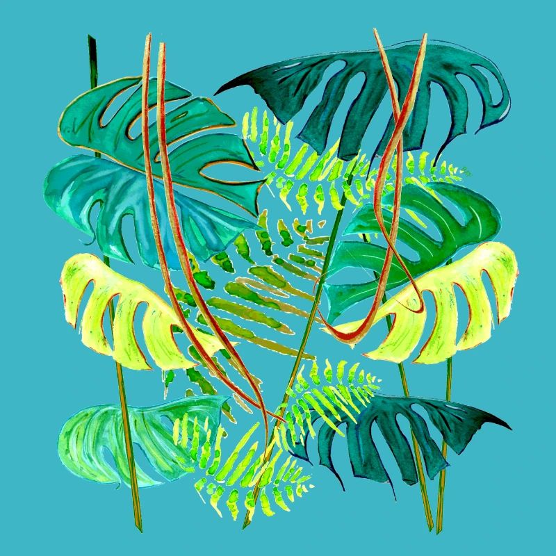 Monstera-Regenwald