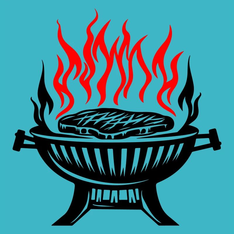 Grill, Symbol, Fire, Grilling, Meat