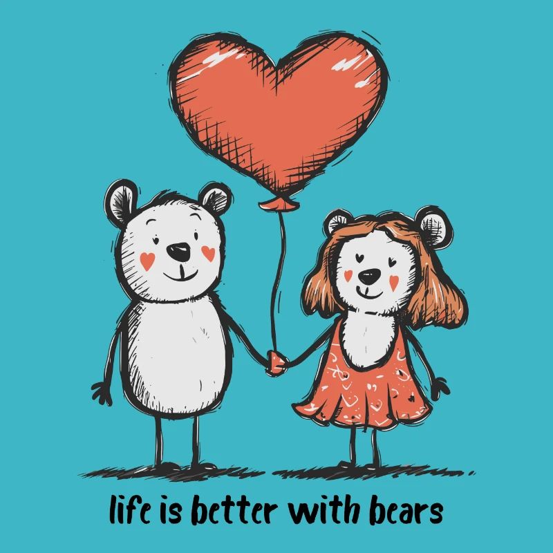 Bears, Lovers, Stick Figures, Couples, Animals