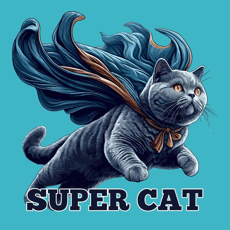 Super Katze BKH Blue Geschenk
