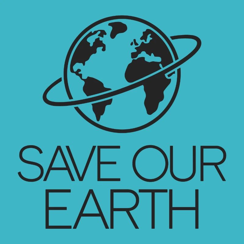 Save our Earth Erde Umweltaktivist