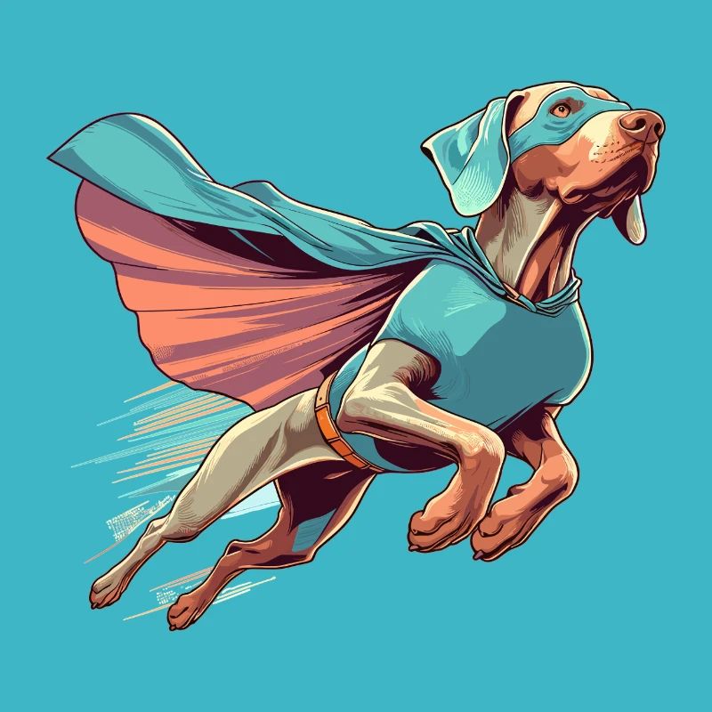 Super Hund Weimaraner Weimi Cape Maske Geschenk
