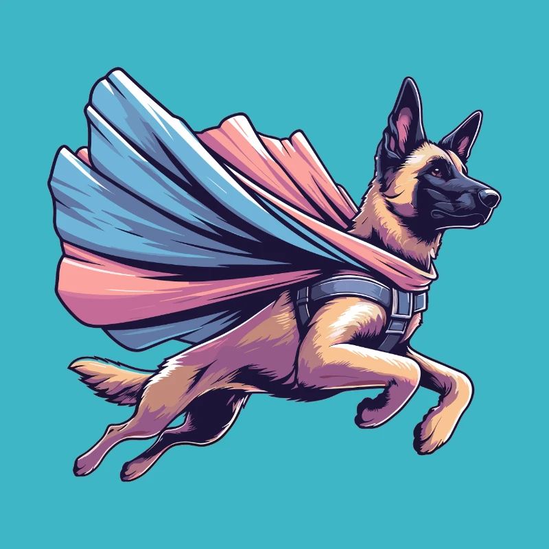 Super Hund Belgischer Schäferhund Cape Geschenk