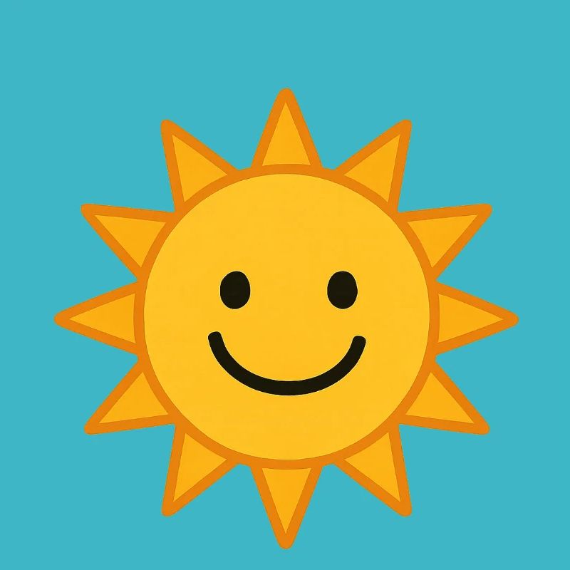 Smiling Sun Illustration