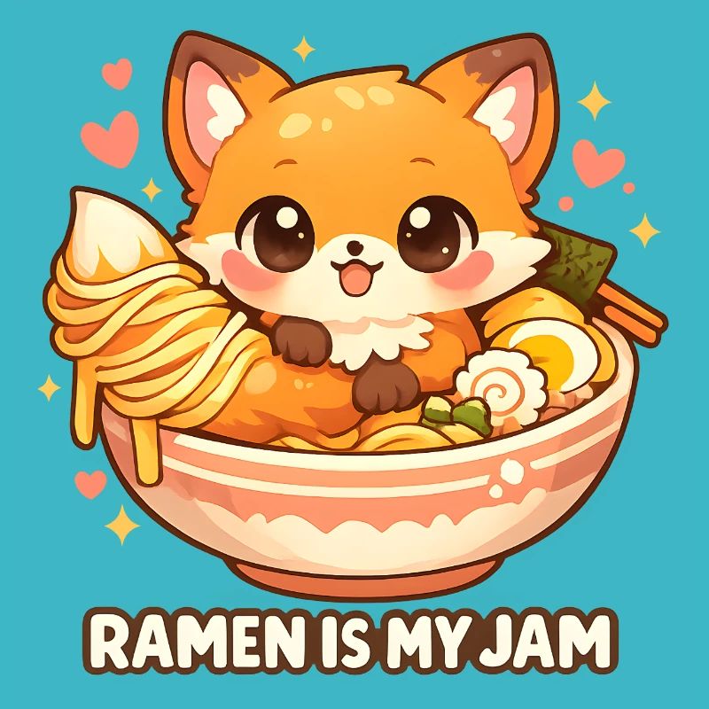 Ramen Fox Kawaii Noodle Soup