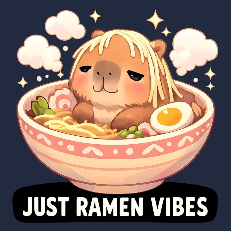 Capybara mit Ramen Vibes