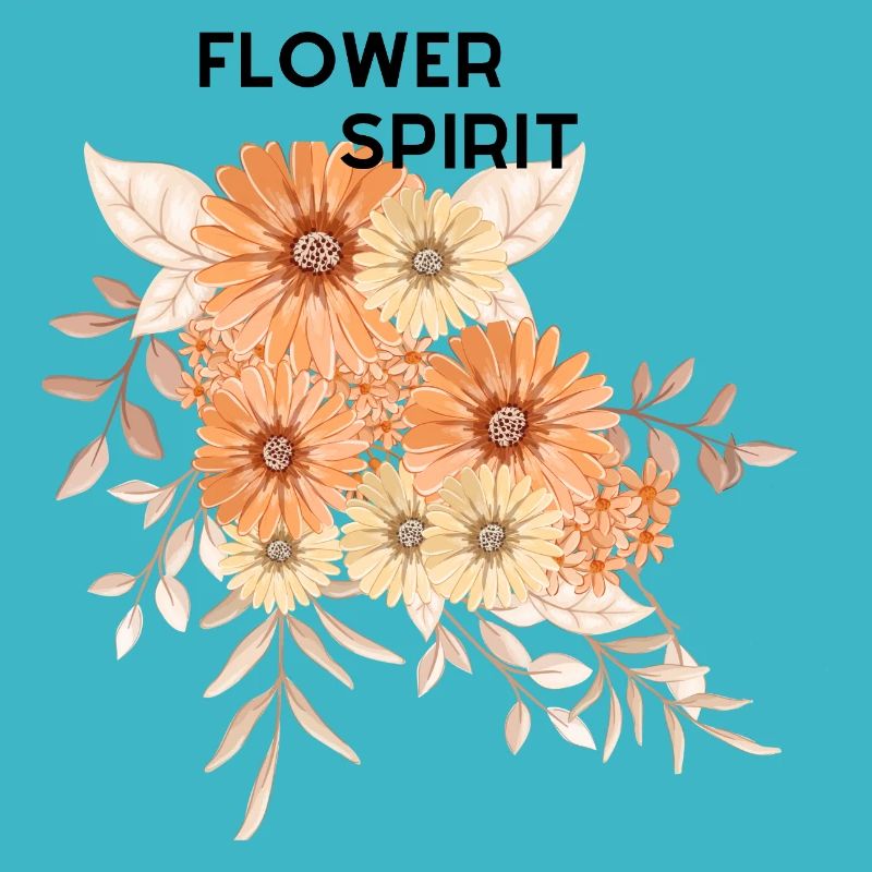 Bouquet de fleurs à la crème pêche