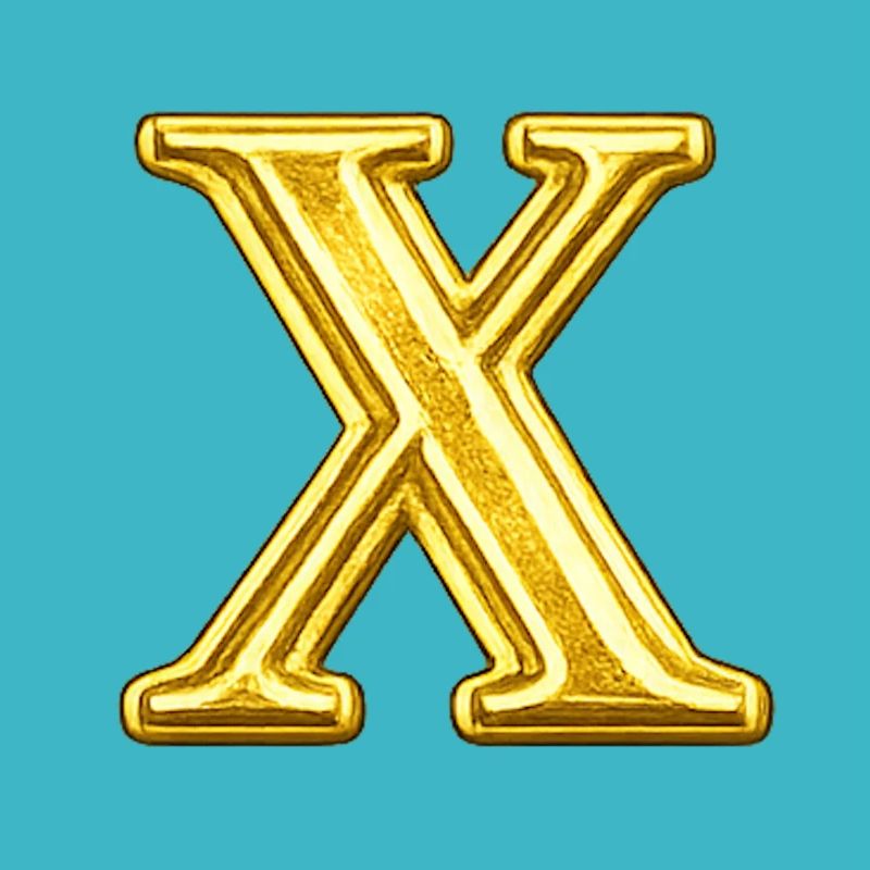 Gold X Emblem