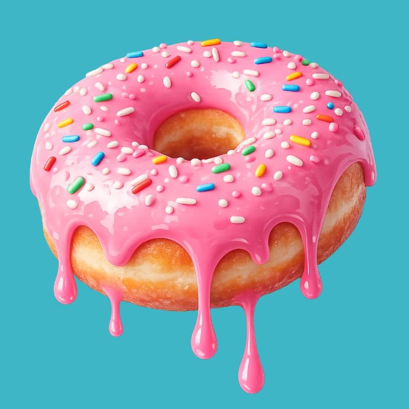 Tropfende Donut Delight – Süß