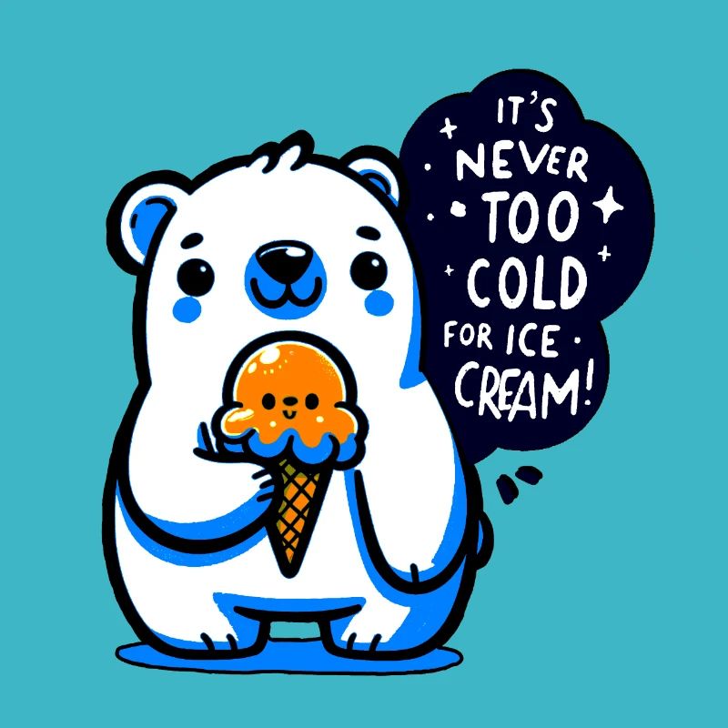 It is never too cold for icecream