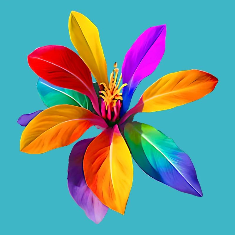Rainbow flower from Fantasialand