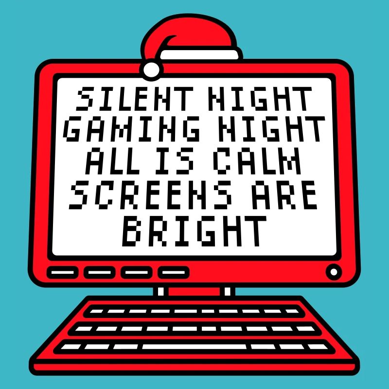 Silent Night Gaming Night All Calm Screens Bright