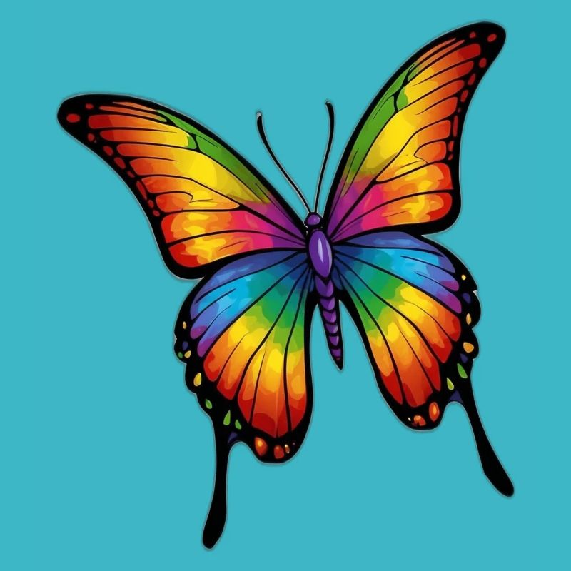 Regenbogen Schmetterling
