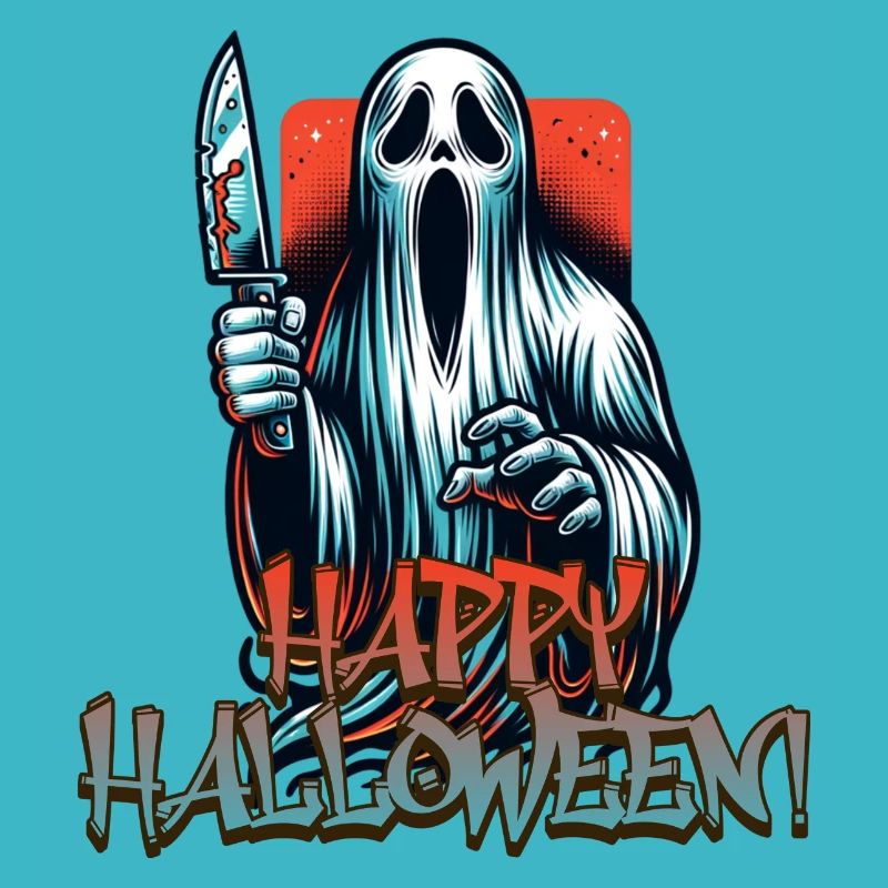 Gruseliger Halloween Geist