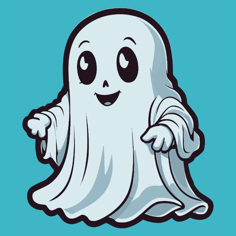 Cute Ghost - Spooky Halloween Design