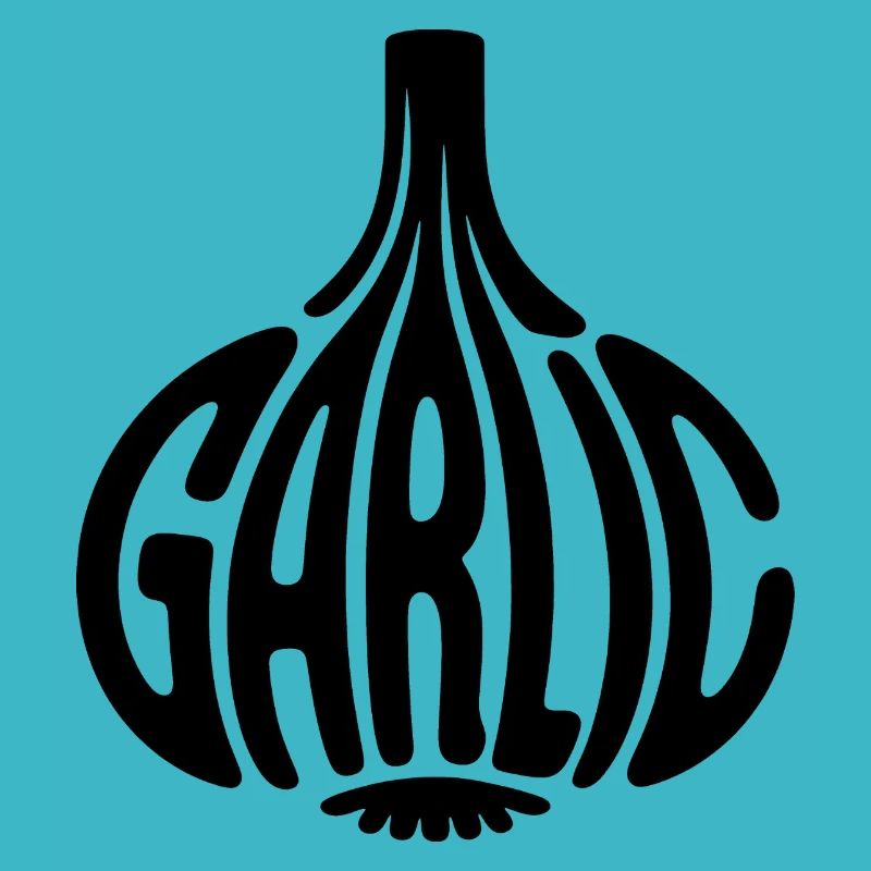 Knoblauch - Cool Vegetable Logo