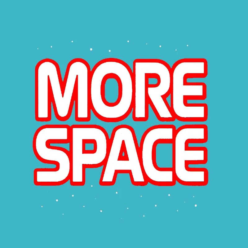Plus de texte néon spatial