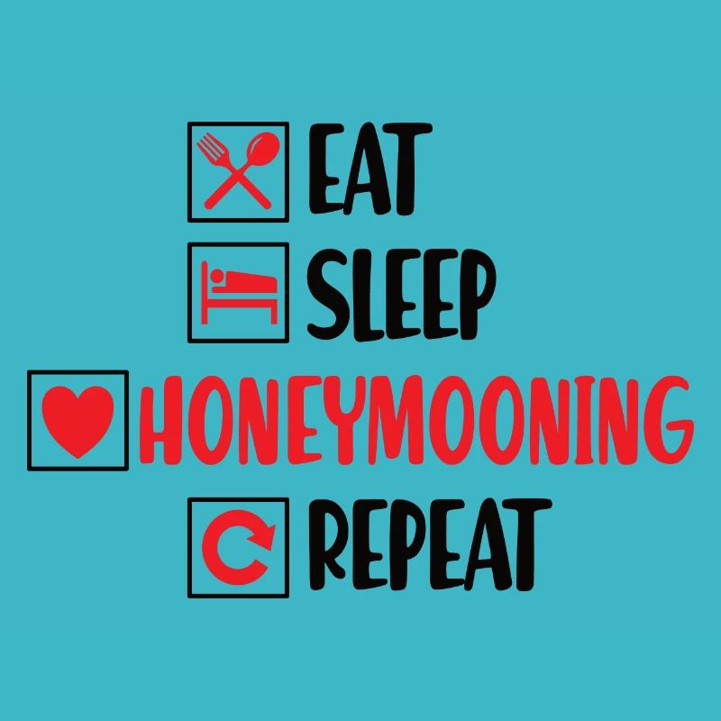 Honeymooning Flitterwochen Reise Heirat Hochzeit