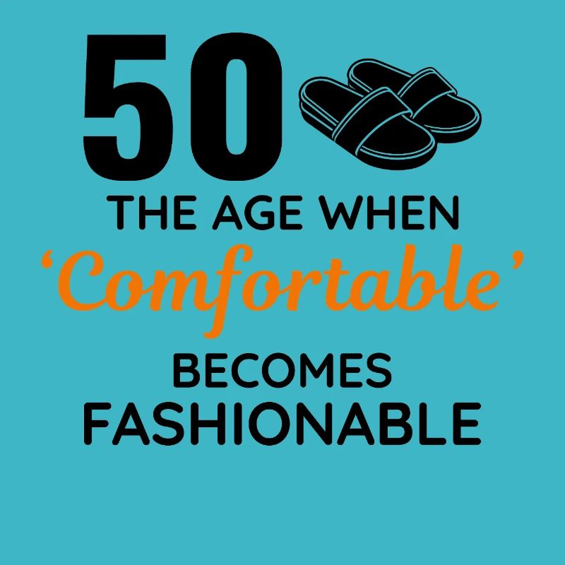 50e anniversaire pantoufles confortables à la mode