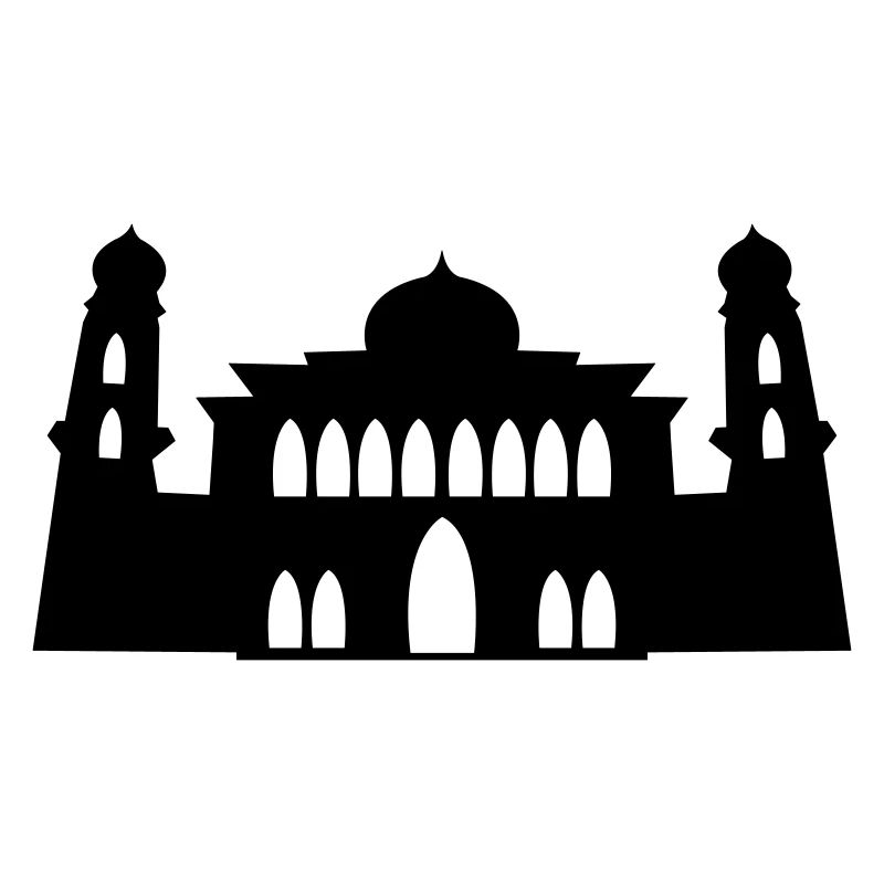mosquée, silhouette