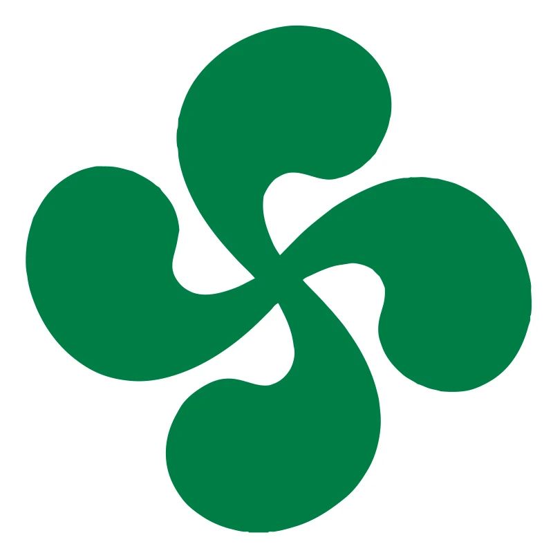 Croix Basque seul Verte