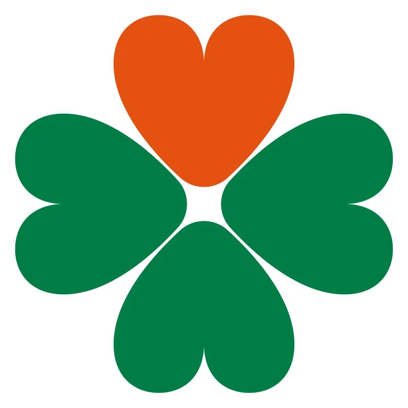 Cœur de trèfle trèfle de la Saint-Patrick
