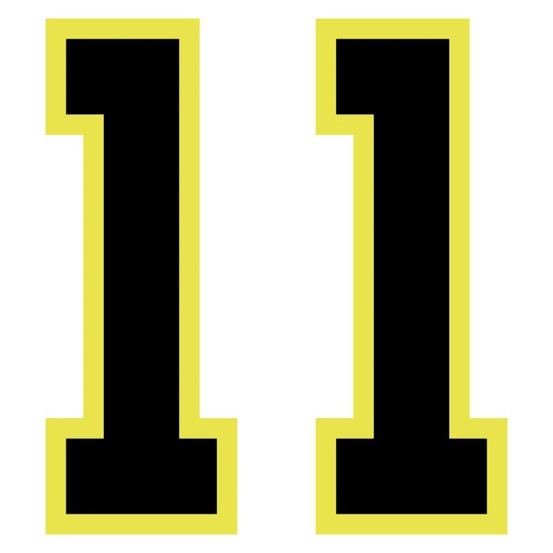 Maillot à 11 numéros