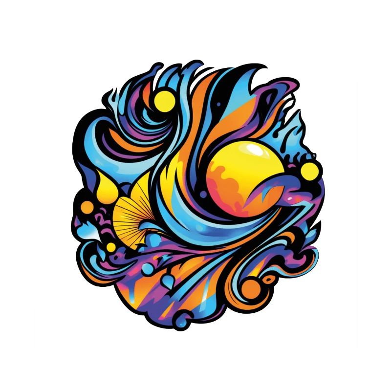 Explosion de couleurs : un chef-d’œuvre abstrait